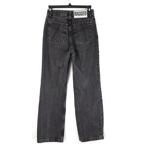 The Ragged Priest Gray Black Wash Straight Semi Baggy Jeans Women's Size 26